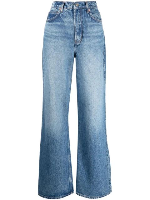 Reformation Cary high-rise wide-leg jeans - Blue - zdjęcie produktu nr 1