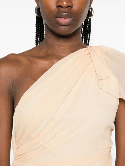 Victoria Beckham ruched maxi dress - Yellow