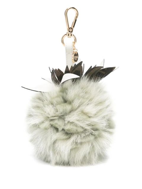 FENDI leather keychain - Grey - zdjęcie produktu nr 1
