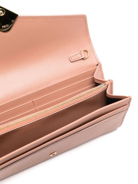 FENDI FF Diamonds Continental cross body bag - Pink