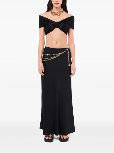 Rabanne chain-detail maxi skirt - Black