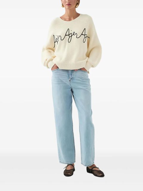 Aje logo-embroidery long-sleeve sweater - Neutrals - zdjęcie produktu nr 2