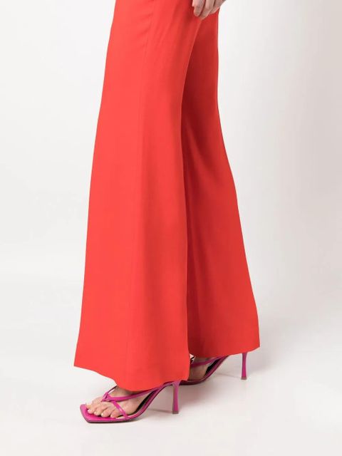 Moschino pressed-crease flared trousers