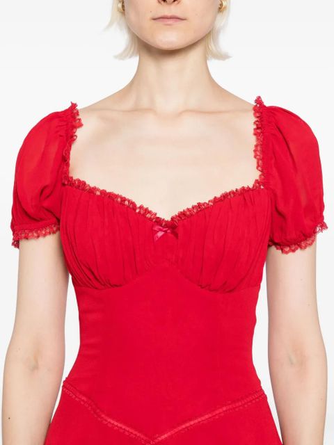 Reformation Ondine dress - Red