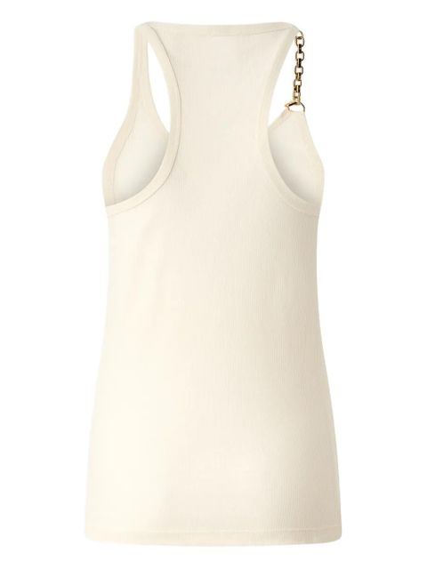 PINKO chain-strap ribbed tank top - Neutrals - zdjęcie produktu nr 2