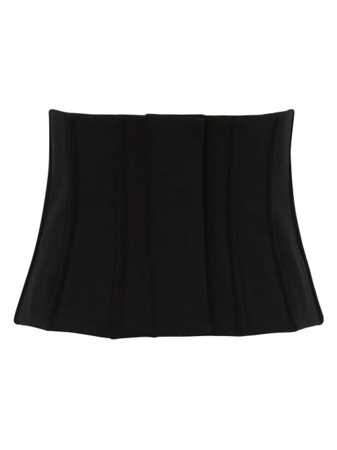 Dolce & Gabbana logo-plaque corset belt - Black - zdjęcie produktu nr 2