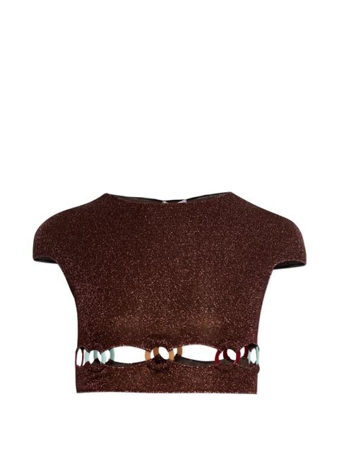 Oséree ring cut-out top - Brown - zdjęcie produktu nr 1