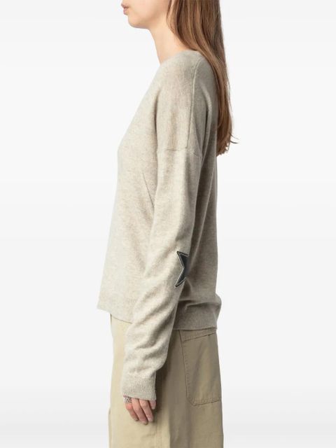 Zadig&Voltaire Vivi patch jumper - Neutrals
