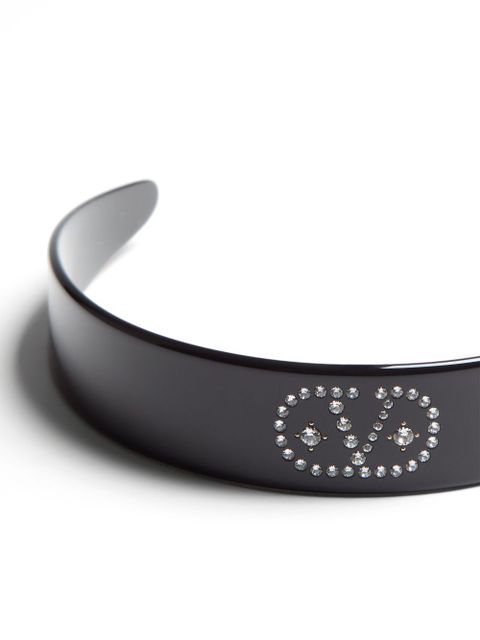 Valentino Garavani VLogo Signature headband - Black - zdjęcie produktu nr 2