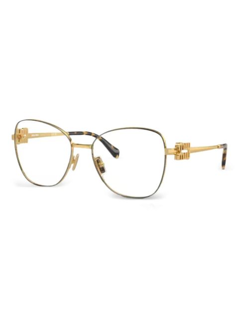 Miu Miu Eyewear cat-eye frame glasses - Yellow - zdjęcie produktu nr 2
