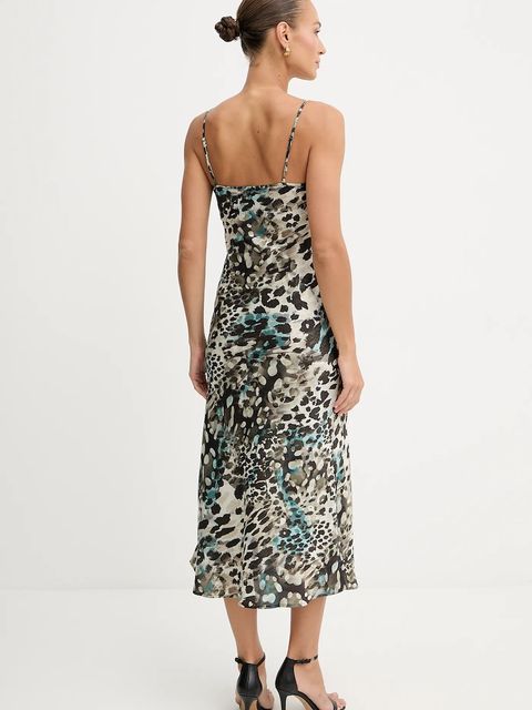 Guess sukienka NEW AKILINA kolor czarny maxi dopasowana W5GK85 WH9C2