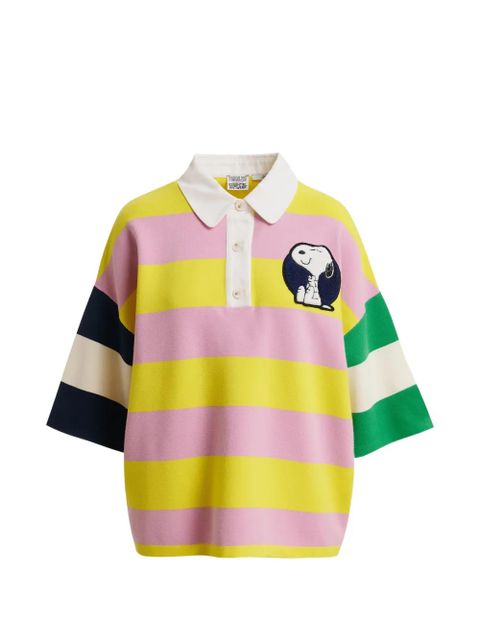 Essentiel Antwerp Peanuts™ patch striped polo sweater - Yellow - zdjęcie produktu nr 1