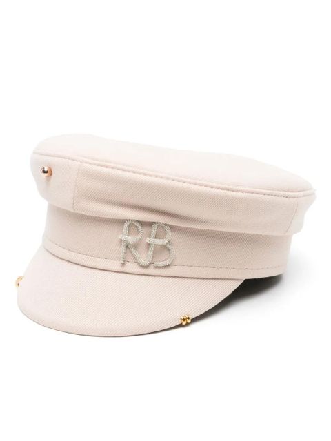 Ruslan Baginskiy Pierced baker boy cap - Neutrals - zdjęcie produktu nr 1