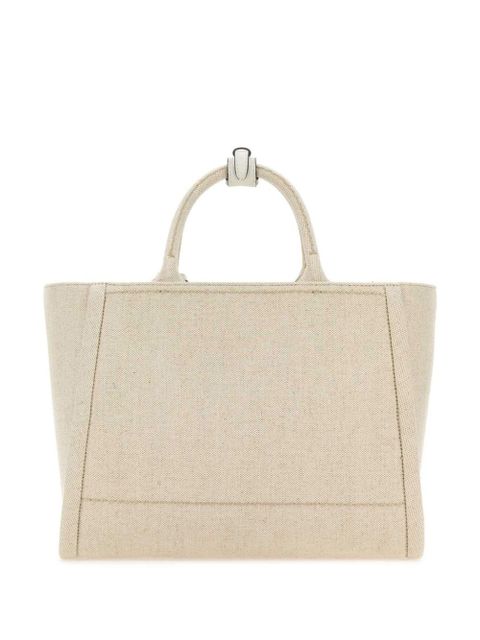 Prada large canvas tote bag - Neutrals - zdjęcie produktu nr 2