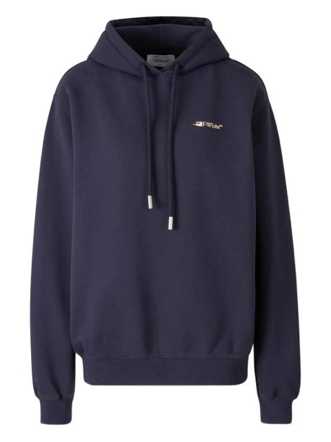 Off-White hooded logo sweatshirt - Blue - zdjęcie produktu nr 1