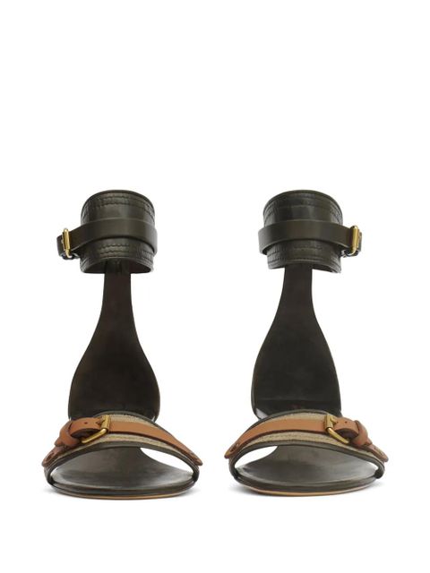 ISABEL MARANT Edony ankle-strap open-toe sandals - Green