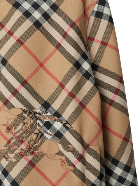 Burberry cropped reversible Check jacket - Neutrals
