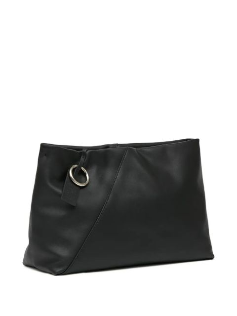 MM6 Maison Margiela Folded leather clutch bag - Black