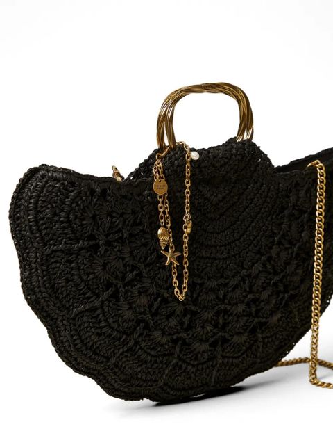 TWINSET woven-construction clutch bag - Black