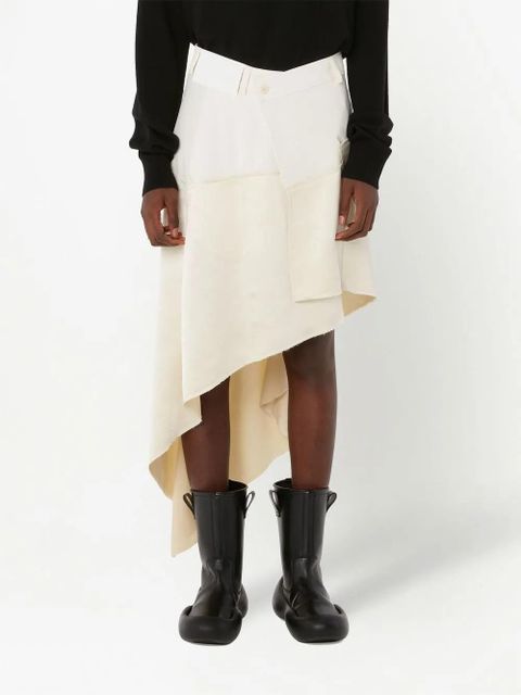JW Anderson asymmetric midi skirt - White