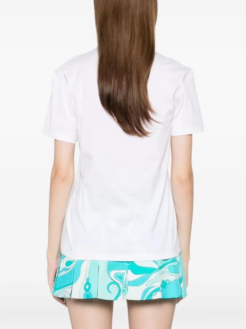 PUCCI logo cotton T-Shirt - White