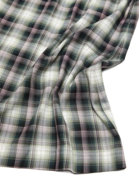 Acne Studios plaid midi skirt - Black