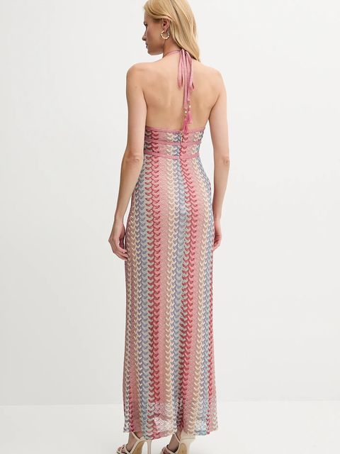 Guess sukienka FEARNE kolor różowy maxi prosta W5YK1C KK620