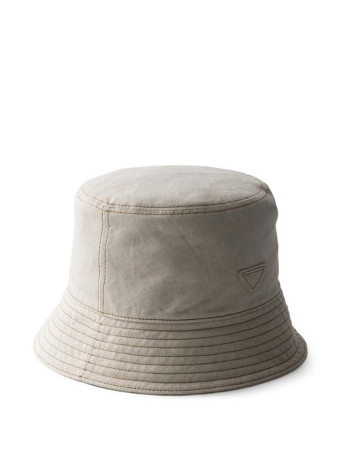 Prada denim bucket hat - Neutrals - zdjęcie produktu nr 2