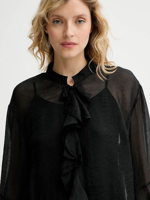 Answear.LAB bluzka damska kolor czarny gładka