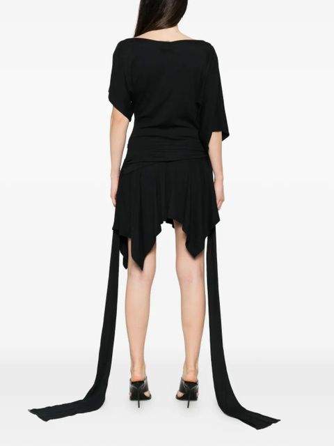 MISBHV Holywood Baby asymmetric midi dress - Black