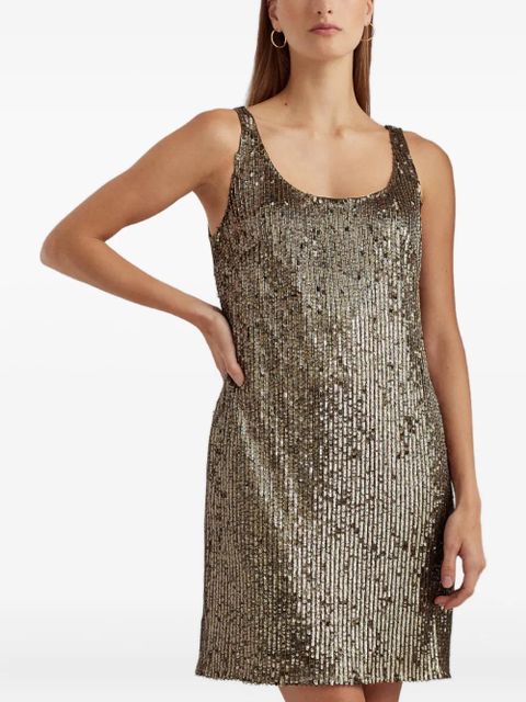 Lauren Ralph Lauren sequined mini dress - Gold