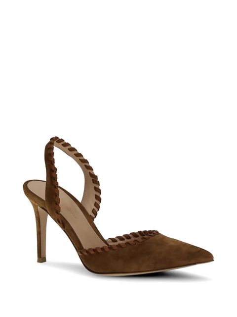 Gianvito Rossi Zaira suede pumps - Brown - zdjęcie produktu nr 2