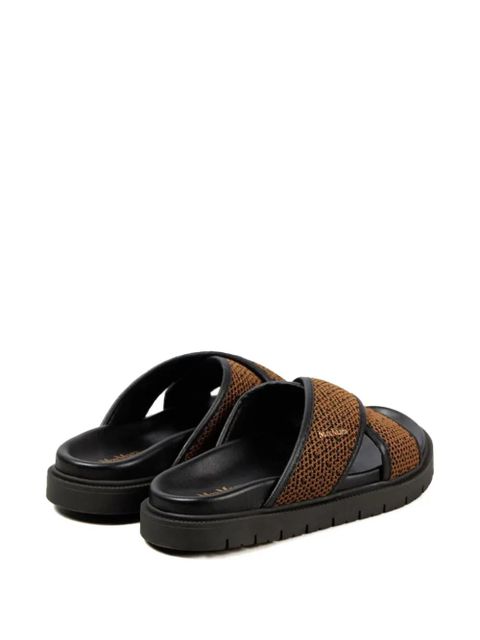 Max Mara cross-strap flat slides - Brown - zdjęcie produktu nr 2