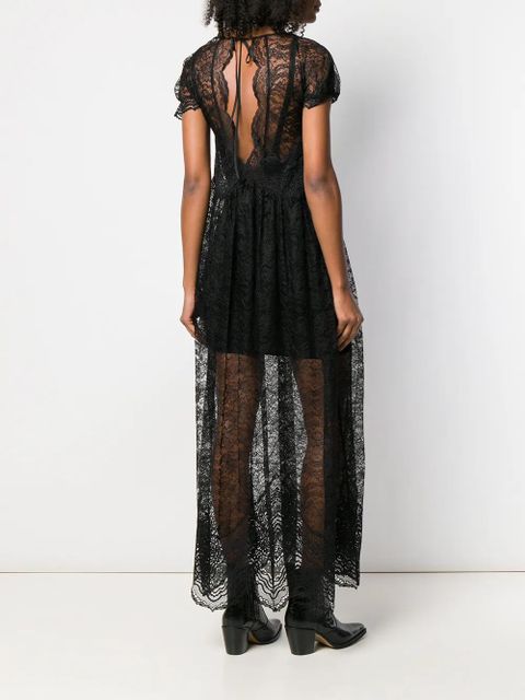 Rabanne lace maxi dress - Black