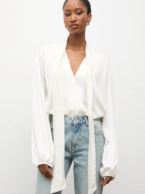 Answear.LAB bluzka damska kolor beżowy gładka