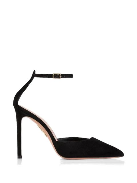 Aquazzura x Alex Rivière 105mm D'orsay pointed ankle-strap pumps - Black - zdjęcie produktu nr 1