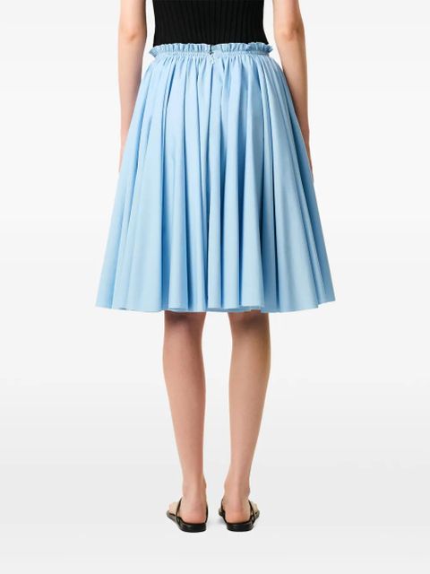 AMI Paris corolla A-line midi skirt - Blue