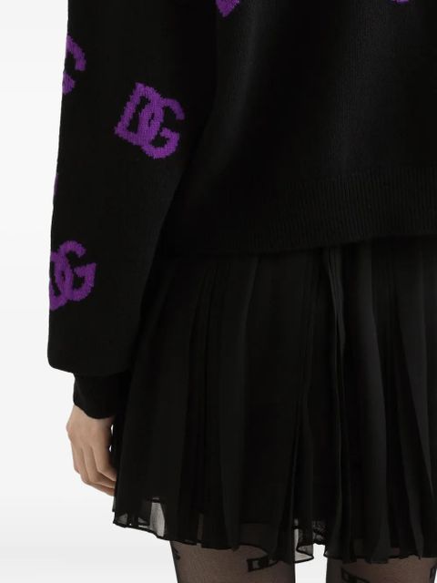 Dolce & Gabbana DNA wool DG-logo sweater - Black