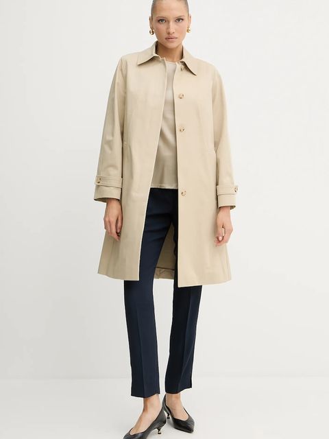 BOSS t-shirt z domieszką jedwabiu Esandy