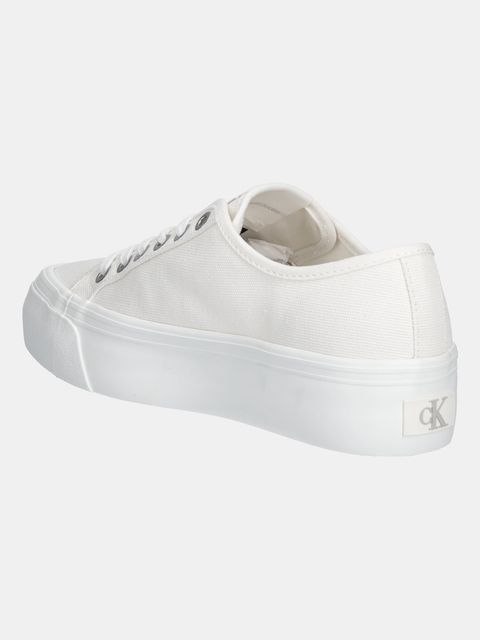 Calvin Klein Jeans tenisówki VULC FLATFORM CTN LOGO TAG kolor biały YW0YW01838 - zdjęcie produktu nr 2