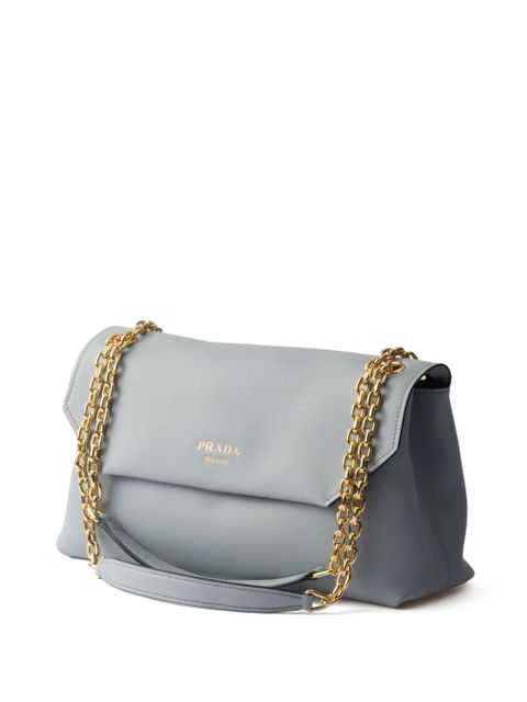 Prada medium Doux shoulder bag - Blue