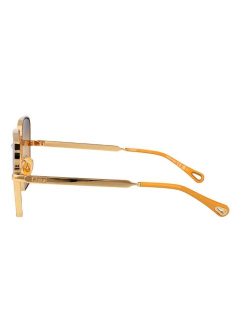 Chloé Eyewear square frame sunglasses - Gold