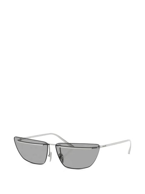 Prada Eyewear geometric-frame sunglasses - Silver - zdjęcie produktu nr 2