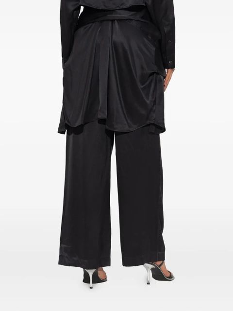 Alexander Wang knotted-detail silk pants - Black