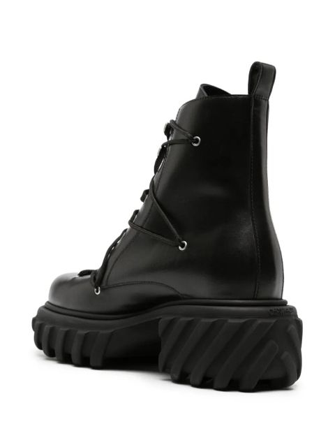 Off-White Tractor Motor leather boots - Black