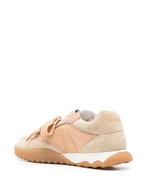 PINKO Gea appliqué lace-up sneakers - Neutrals