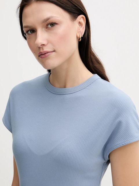 Tommy Hilfiger t-shirt damski kolor niebieski WW0WW45731