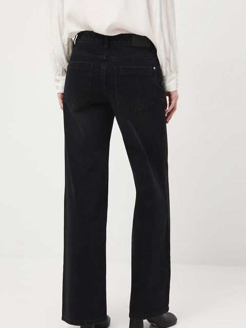 Medicine jeansy bawełniane damskie kolor czarny