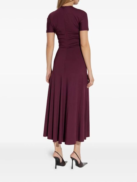 Victoria Beckham short-sleeve gathered midi dress