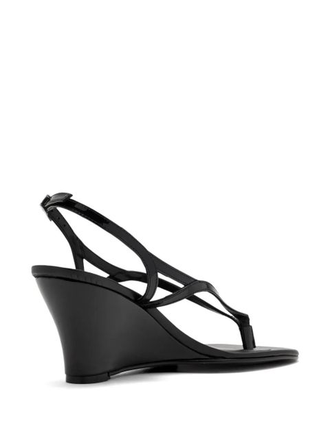 Gimaguas 75mm leather heeled sandals - Black